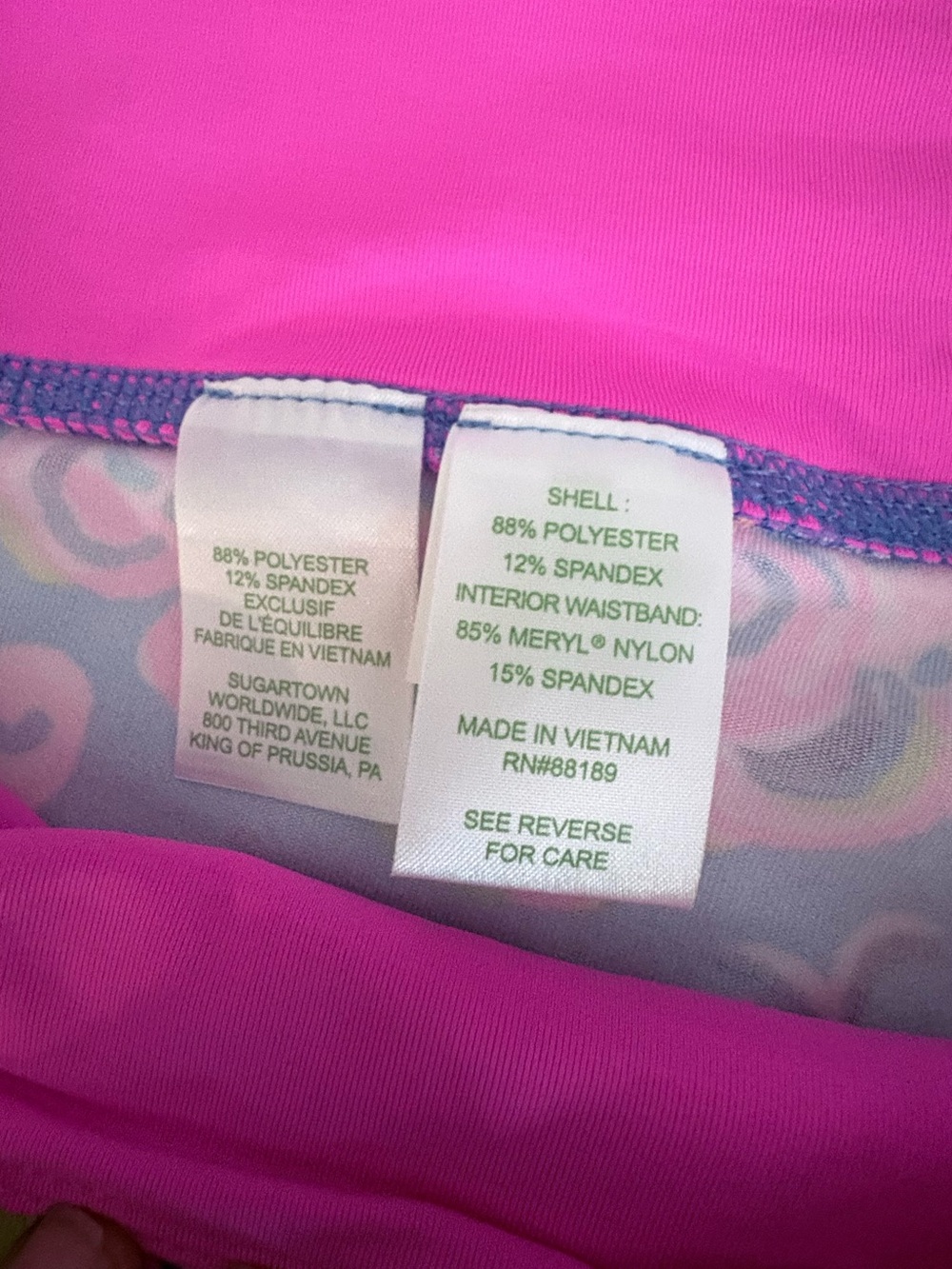 🌴 Lilly Pulitzer Luxletic Leggings NWT XXL | UPF 50+ - Picture 4 of 5